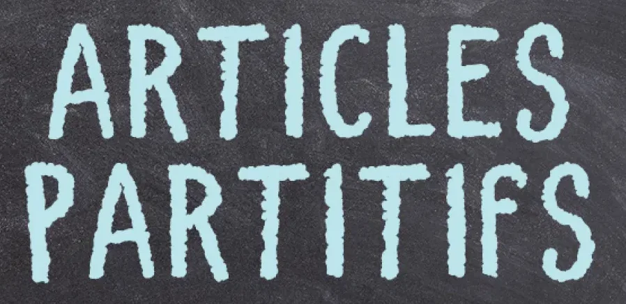 Les articles partitifs en français